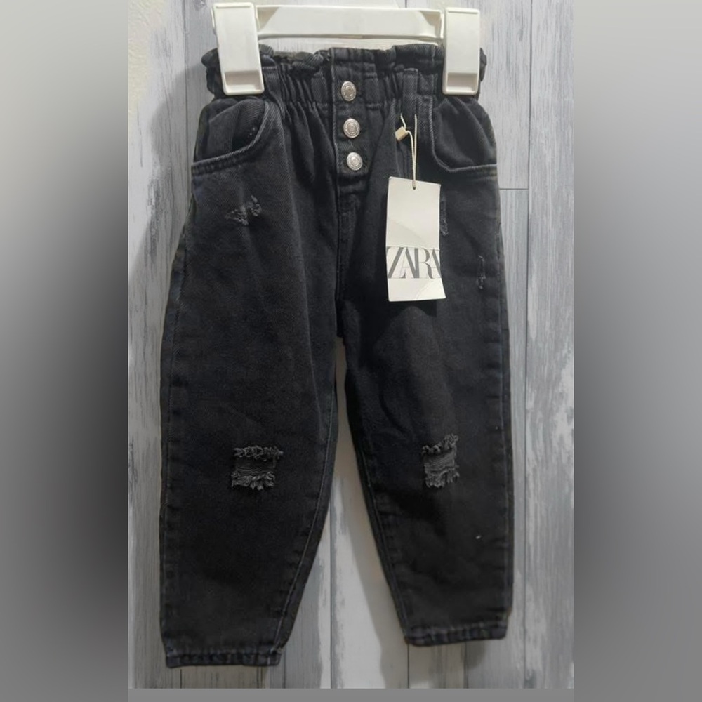 Zara Kids high waist mom jeans